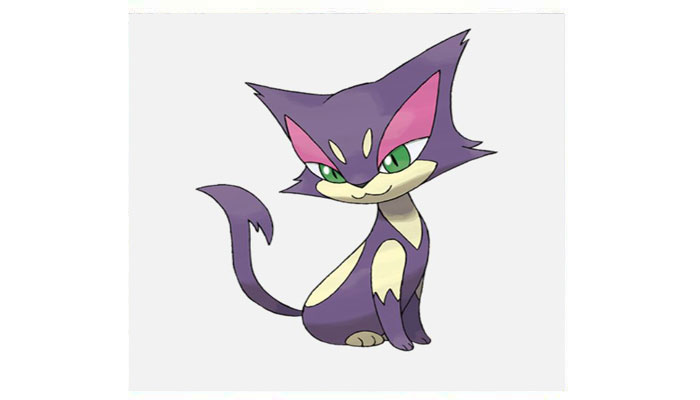 purple cat Pokemon 